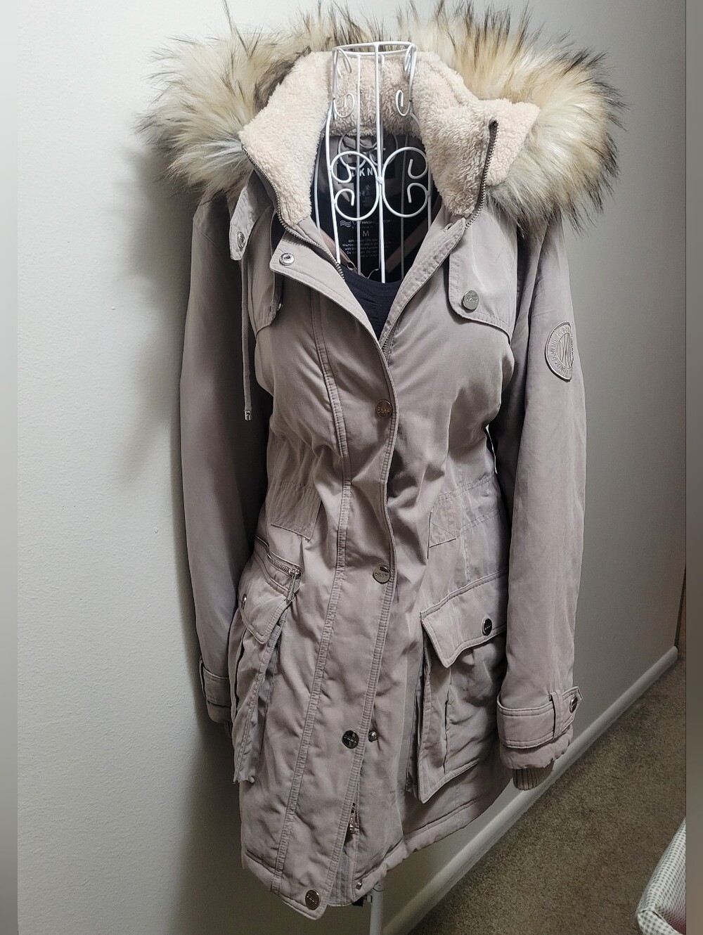 DKNY Womans Parka